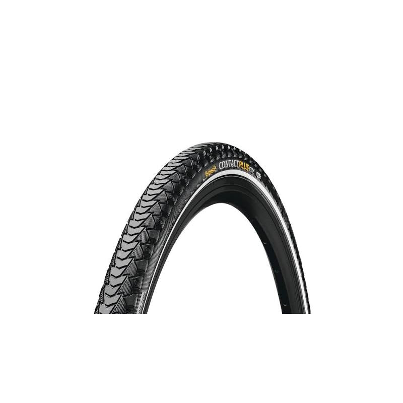 Continental Contact Plus Wire Bead Tyre 700C X 42 Black / Black Reflex E50