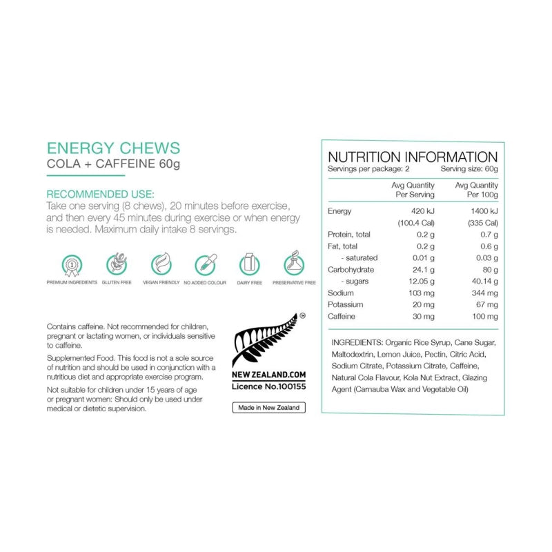Pure Energy Chews 60G