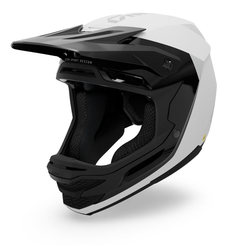 Giro Helmet Insurgent Spherical Full Face Matte White / Gloss Black Xlarge /(59-63CM)