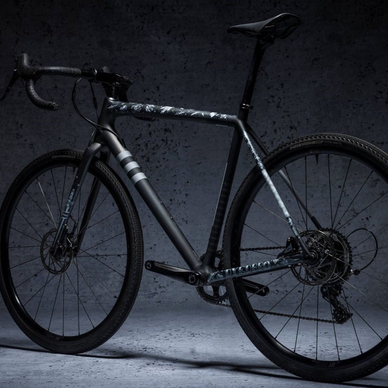 Dyedbro Frame Protection Wrap Gravel Old School Tattoo White Old School Tattoo White Frame Protection Wrap G