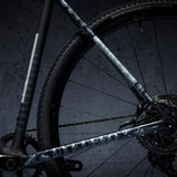 Dyedbro Frame Protection Wrap Gravel Old School Tattoo White Old School Tattoo White Frame Protection Wrap G