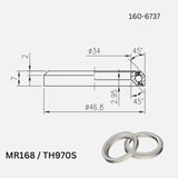 Fsa Components Bearing TH-970 1-1/4 46.8X7MM 45X45