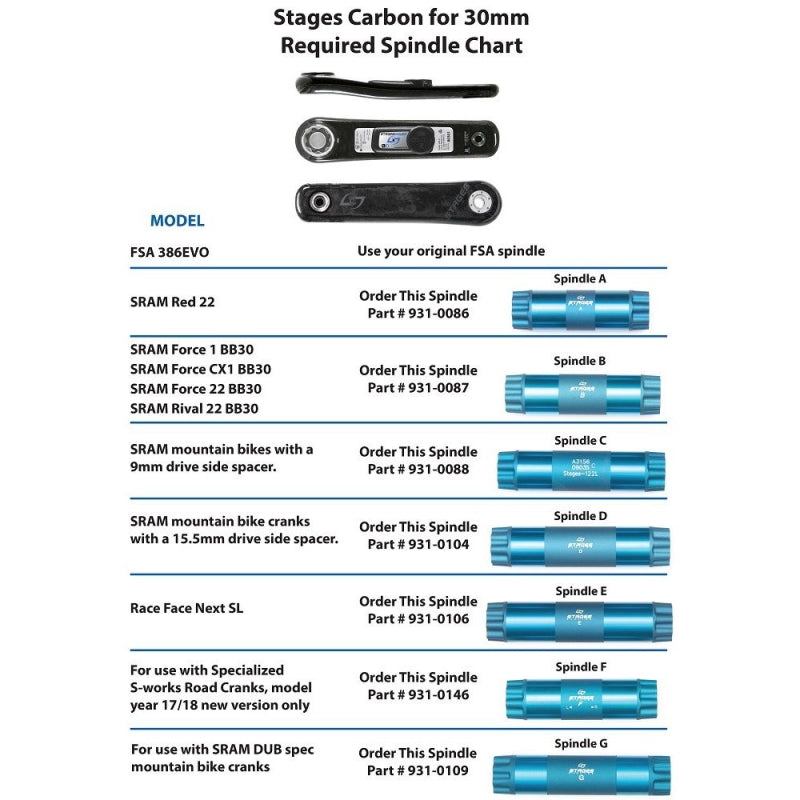Stages Dub Stages Axle Type G – Pedal Power